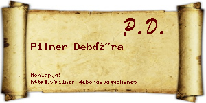 Pilner Debóra névjegykártya